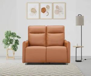 Dorel Home 2-Sitzer "Lugo, Kinosofa mit Reclinerfunktion in Kunstleder und Webstoff", mit manueller Relaxfunktion in beiden Sitzen