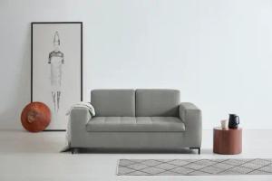 OTTO products 2-Sitzer "Grazzo", hochwertige Stoffe aus recyceltem Material, Steppung im Sitzbereich