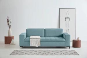 OTTO products 3-Sitzer "Grazzo", hochwertige Stoffe aus recyceltem Material, Steppung im Sitzbereich
