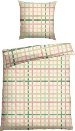 Schiesser Bettwäsche "Luiza aus weicher Baumwolle mit hübschem Karomuster", MADE IN GREEN by OEKO-TEX