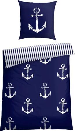 Schiesser Bettwäsche "Marina, maritime Momente in frischer Farbkombination", MADE IN GREEN by OEKO-TEX