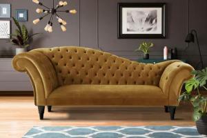 Home affaire 3-Sitzer "Chester", mit Knopfheftung in Recamieren-Optik