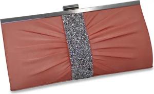 Steuer Abendtasche "Satin-Optik mit Strassbesatz"