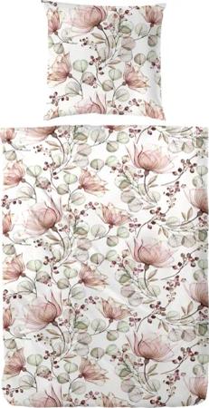 Primera Bettwäsche "Mako-Satin Bettwäsche Milena", mit einem verspielten Blumenmuster