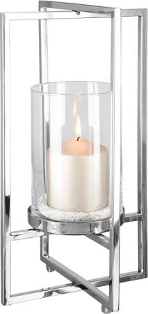 Fink Windlicht "NORMAN, Weihnachtsdeko", (1 St.), aus Edelstahl und Glas, 1-flammig