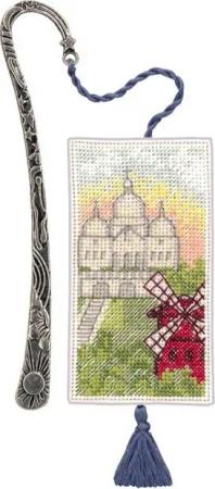 Le Bonheur des Dames Kreativset Le Bonheur des Dames Lesezeichen Kreuzstich Stickpackung "Montmartre", (embroidery kit by Marussia)