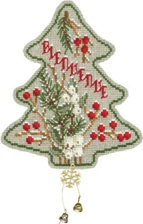 Le Bonheur des Dames Kreativset Le Bonheur des Dames Kreuzstich Stickpackung "Weihnachtsbaumdekoratio, (embroidery kit by Marussia)