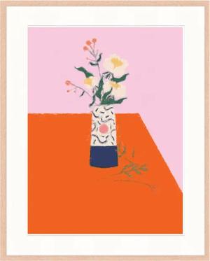 Liv Corday Wandbild VASE MIT BLUMEN mit Rahmen