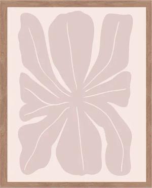 Liv Corday Wandbild PINKE BLUMENILLUSTRATION mit Rahmen