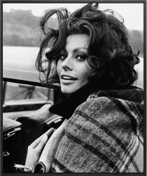 Liv Corday Wandbild SOPHIA LOREN mit Rahmen