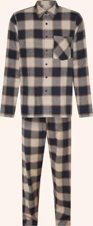 SCHIESSER Schlafanzug SELECTED PREMIUM WARMING aus Flanell