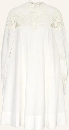 RIANI Leinenkleid mit Spitze