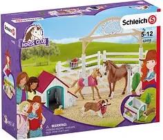 Schleich® Horse Club 42458 Hannahs Gastpferde mit Hündin Ruby Spielfiguren-Set