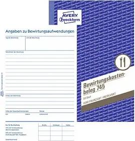 AVERY Zweckform Bewirtungskostenbeleg Formularbuch 745