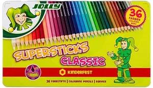JOLLY SUPERSTICKS CLASSIC KINDERFEST Buntstifte farbsortiert, 36 St.