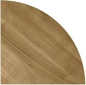 HAMMERBACHER Verbindungsplatte Sira nussbaum, dreieckig abgerundet 80,0 x 80,0 x 2,5 cm
