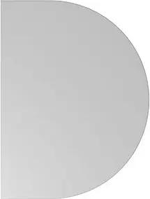 HAMMERBACHER Anbautisch höhenverstellbar Orbis lichtgrau, silber halbrund 60,0 x 80,0 x 65,5 - 82,5 cm