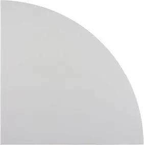 HAMMERBACHER Verbindungsplatte Akandia lichtgrau, dreieckig abgerundet 80,0 x 80,0 x 2,5 cm