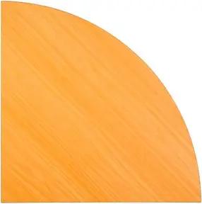 HAMMERBACHER Verbindungsplatte Akandia buche, dreieckig abgerundet 80,0 x 80,0 x 2,5 cm