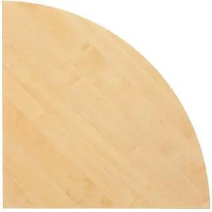 HAMMERBACHER Verbindungsplatte Akandia ahorn, dreieckig abgerundet 80,0 x 80,0 x 2,5 cm