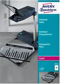 AVERY Zweckform Laserfolien 3552 glatt, 100 St.