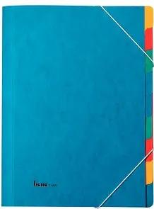 bene Ordnungsmappe 9 Fächer blau