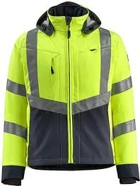 MASCOT® unisex Warnjacke Blackpool gelb, schwarzblau Größe XL