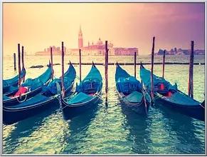 PAPERFLOW Wandbild Venedig, Aluminium, Kunstglas