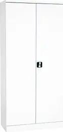 Gürkan Stahlschrank 109705 weiß 92,0 x 42,0 x 195,0 cm, aufgebaut