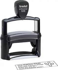 trodat Textstempel, individualisierbar 5205 selbstfärbend schwarz mit Logo
