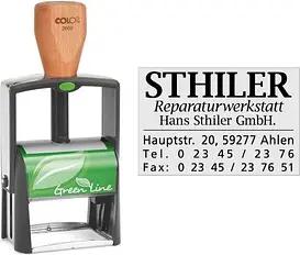 COLOP Textstempel, individualisierbar Green Line 2300 selbstfärbend schwarz ohne Logo