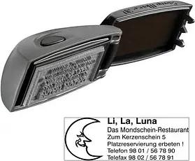 COLOP Textstempel, individualisierbar EOS Stamp Mouse 30 selbstfärbend schwarz mit Logo