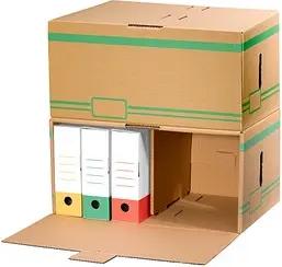 10 Cartonia Archivcontainer braun 56,5 x 27,8 x 35,1 cm