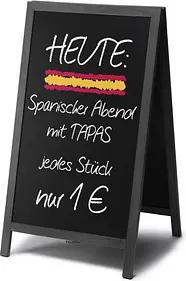 Showdown® Displays Kundenstopper Natura schwarz 60,0 x 101,0 cm