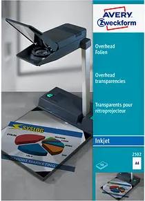 AVERY Zweckform InkJetfolien 2502 klar, 50 St.