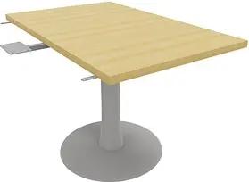 Quadrifoglio Verbindungsplatte Idea+ buche, silber rechteckig 70,0 x 110,0 x 74,0 cm