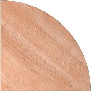 HAMMERBACHER Verbindungsplatte Akandia nussbaum, dreieckig abgerundet 80,0 x 80,0 x 2,5 cm