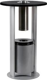 Showdown® Displays Smoking Table Standaschenbecher silber