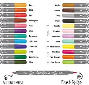 ONLINE® Calli.Brush Brush-Pens farbsortiert, 24 St.