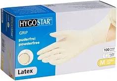 HYGOSTAR unisex Einmalhandschuhe GRIP weiß Größe M, 100 St.