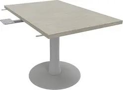 Quadrifoglio Verbindungsplatte Idea+ beton, silber rechteckig 70,0 x 110,0 x 74,0 cm
