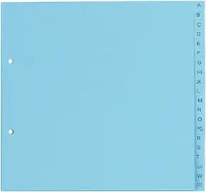 dots Ordnerregister Halbformat, Überbreite A-Z blau 20-teilig, 5 Satz