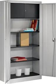 mauser Stahlschrank 790065A0 lichtgrau 95,0 x 42,0 x 195,0 cm, aufgebaut