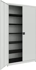 mauser Stahlschrank 790392A0 lichtgrau 120,0 x 50,0 x 220,0 cm, aufgebaut