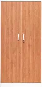 Gürkan Stahlschrank 100115 verkehrsweiß, erle 92,0 x 42,0 x 195,0 cm, aufgebaut