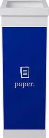 PAPERFLOW Mülleimer 60,0 l weiß, blau