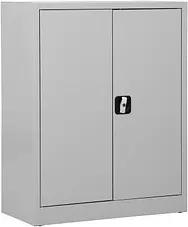 Gürkan Stahlschrank 100011 lichtgrau 80,0 x 38,0 x 100,0 cm, aufgebaut