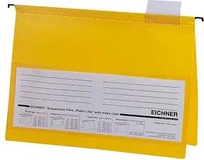 10 EICHNER Hängehefter Kunststoff gelb 1 x kaufmännische Heftung