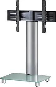 VCM my media TV-Ständer mit Rollen Tosal silber, mattglas