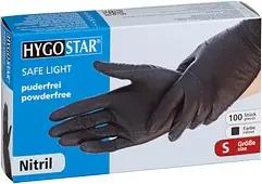 HYGOSTAR unisex Einmalhandschuhe SAFE LIGHT schwarz Größe S, 100 St.